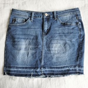 KanCan Raw Hem Denim Mini Skirt 9/28